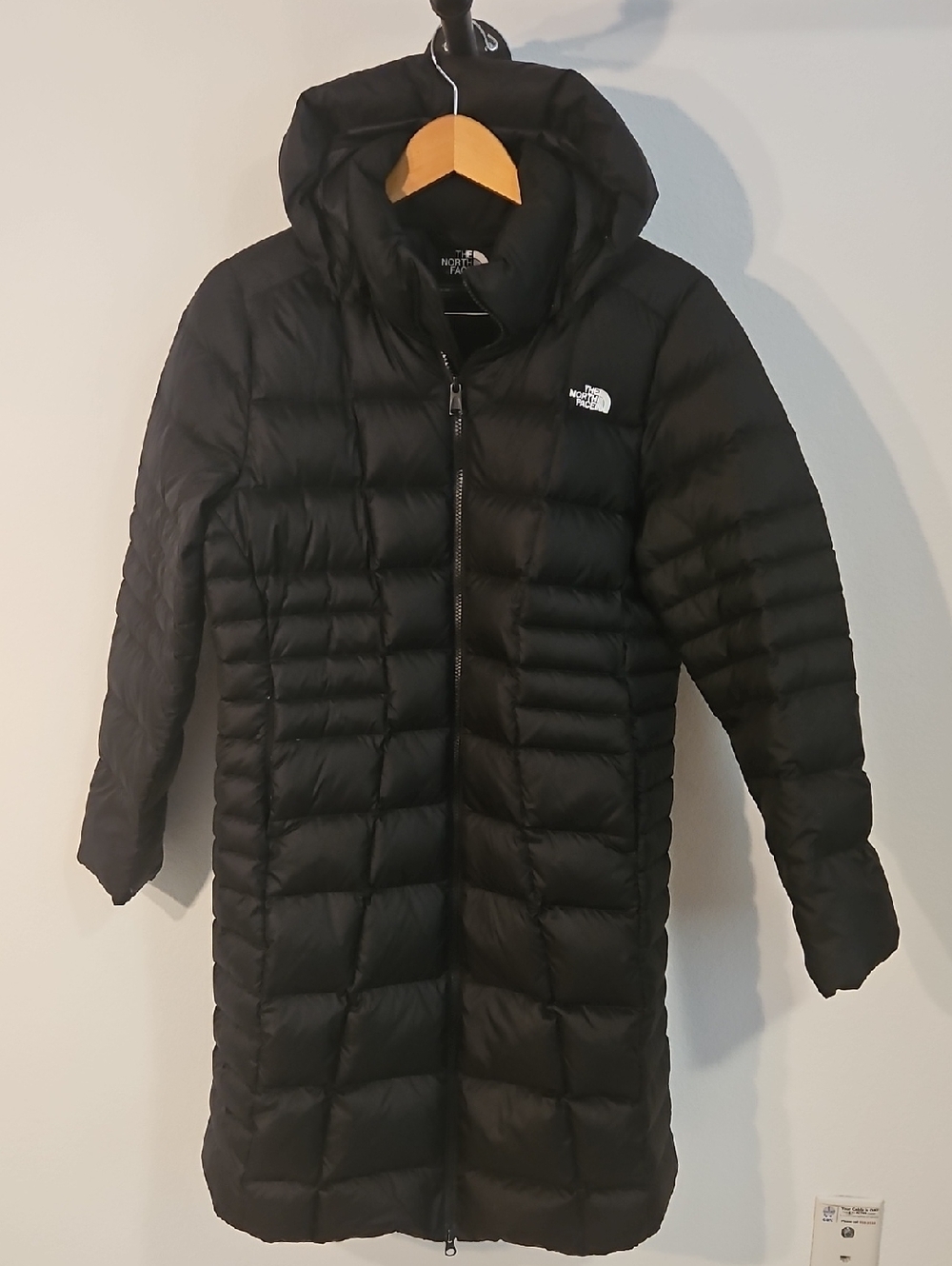 The North Face Black Womens 550 Puffer Never Stop Exploring Jacket 3/4 Sz L